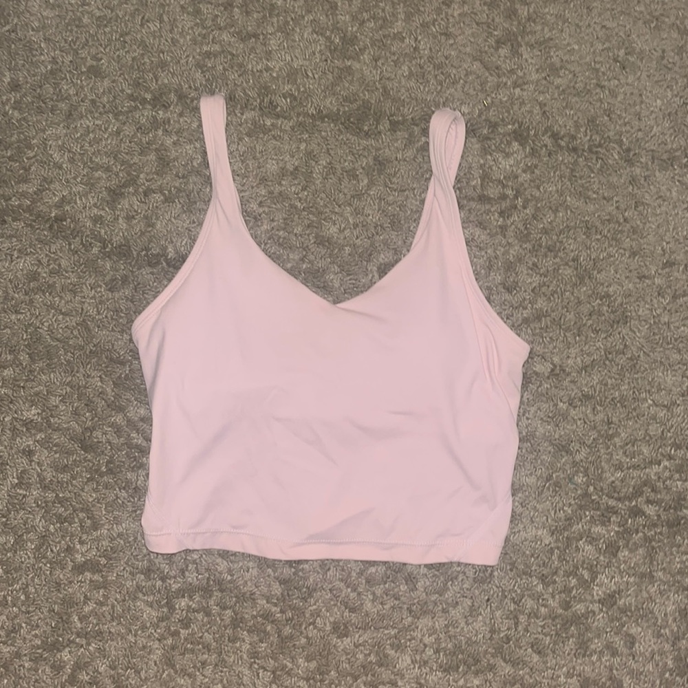 Light pink workout top size small